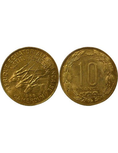 Cameroun 10 francs Bronze-Alu 1958 A Paris