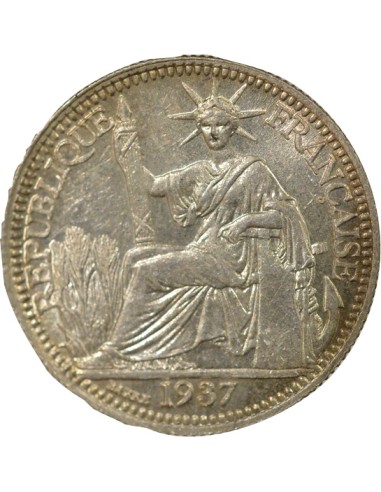 Indo-Chine Fr. 10 centimes Argent 1937 A Paris