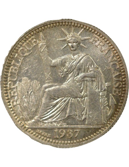 Indo-Chine Fr. 10 centimes Argent 1937 A Paris