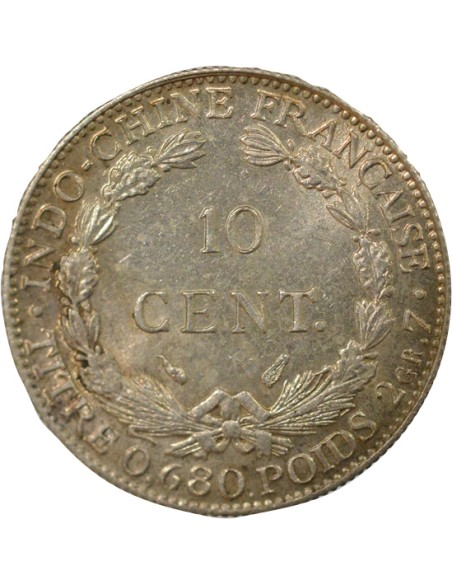 Indo-Chine Fr. 10 centimes Argent 1937 A Paris