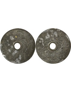 Indo-Chine Fr. 1 centième Zinc 1940 Hanoï
