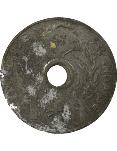 Indo-Chine Fr. 1 centième Zinc 1940 Hanoï
