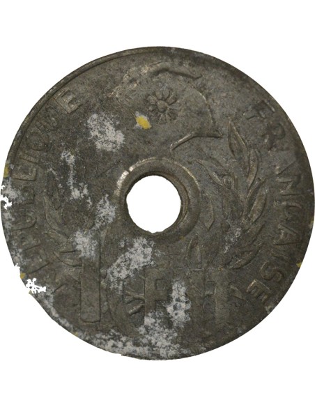 Indo-Chine Fr. 1 centième Zinc 1940 Hanoï