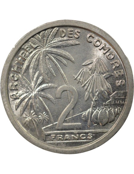 Comores 2 francs Aluminium 1964 A Paris