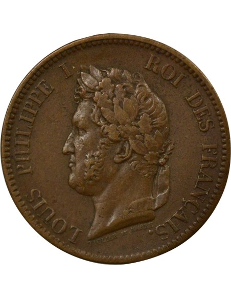 Colonies Françaises Louis-Philippe Ier 5 centimes Bronze 1839 A - Paris