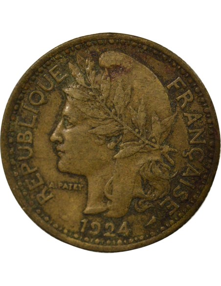 Cameroun Mandat Français 2 francs Bronze-Alu 1924 A Paris