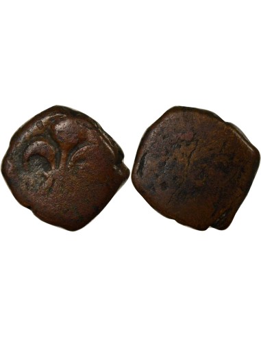 Indes Françaises Louis XV 1/2 doudou Bronze 1715-1774 Pondichéry