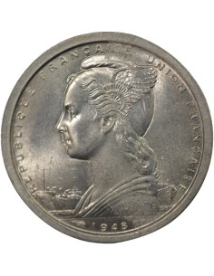 Cameroun 2 francs Aluminium 1948 A Paris 2