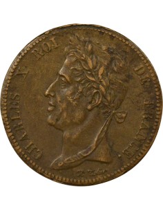 Guyane Française Charles X 5 centimes Bronze 1828 A - Paris 2