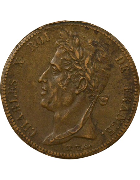 Guyane Française Charles X 5 centimes Bronze 1828 A - Paris