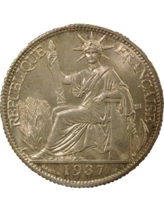 Indo-Chine Fr. 20 centimes Argent 1937 A Paris 2