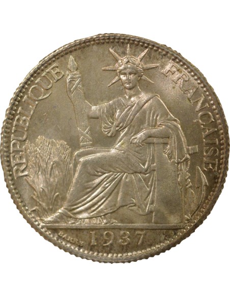 Indo-Chine Fr. 20 centimes Argent 1937 A Paris