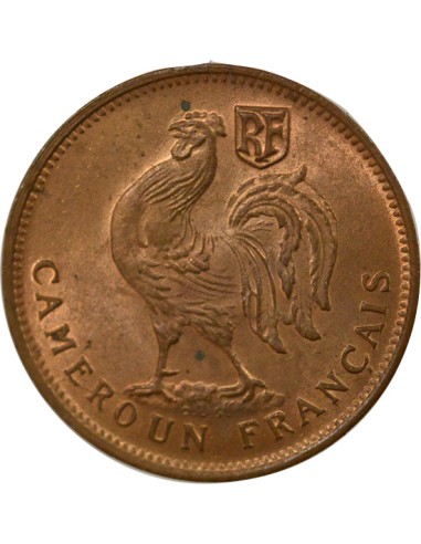 Cameroun Mandat Français 50 centimes Bronze 1943 SA Pretoria