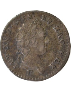 Isles du Vent Louis XV 12 sols Billon 1731 H La Rochelle 2