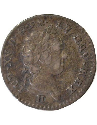Isles du Vent Louis XV 12 sols Billon 1731 H La Rochelle