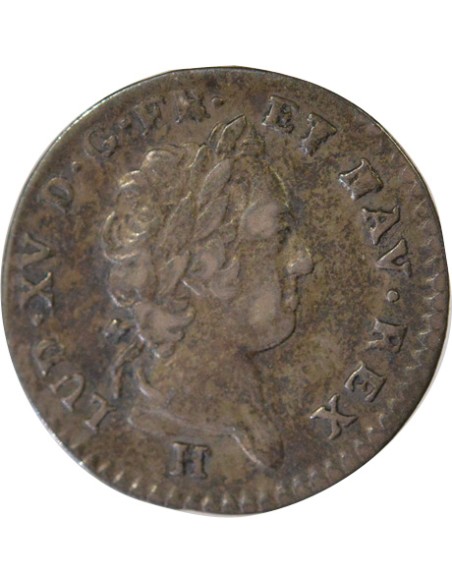 Isles du Vent Louis XV 12 sols Billon 1731 H La Rochelle