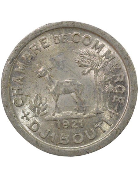 Djibouti Chambre de Commerce 5 centimes Aluminium 1921 A Paris