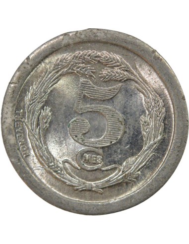 Djibouti Chambre de Commerce 5 centimes Aluminium 1921 A Paris