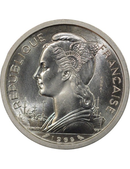Djibouti 2 francs Aluminium 1968 A Paris