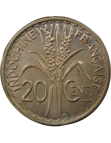 Indo-Chine Fr. 20 centième Or nordic 1941 S San Francisco