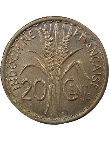 Indo-Chine Fr. 20 centième Or nordic 1941 S San Francisco