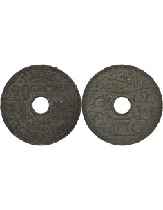 Tunisie Lamine Bey 20 centimes Zinc 1945 A Paris