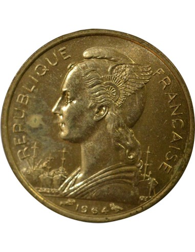 Comores 10 francs Bronze-Alu 1964 A Paris