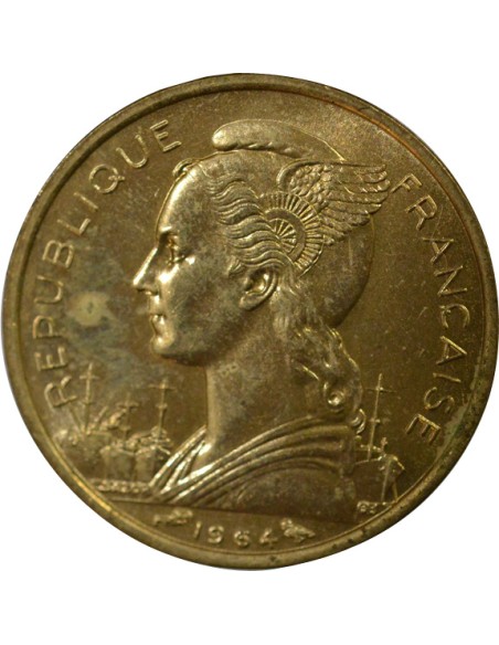 Comores 10 francs Bronze-Alu 1964 A Paris