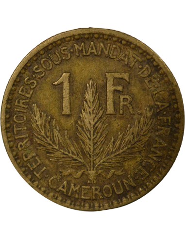 Cameroun Mandat Français 1 franc Bronze-Alu 1925 A Paris