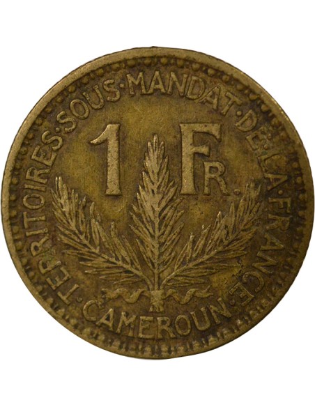 Cameroun Mandat Français 1 franc Bronze-Alu 1925 A Paris