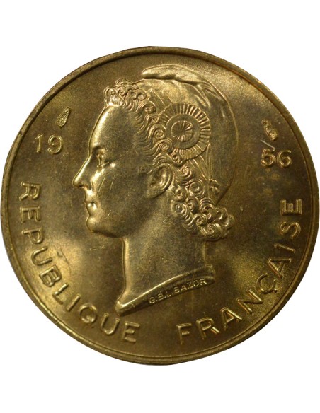 Afrique de l'Ouest 10 francs Bronze-Alu 1956 A Paris