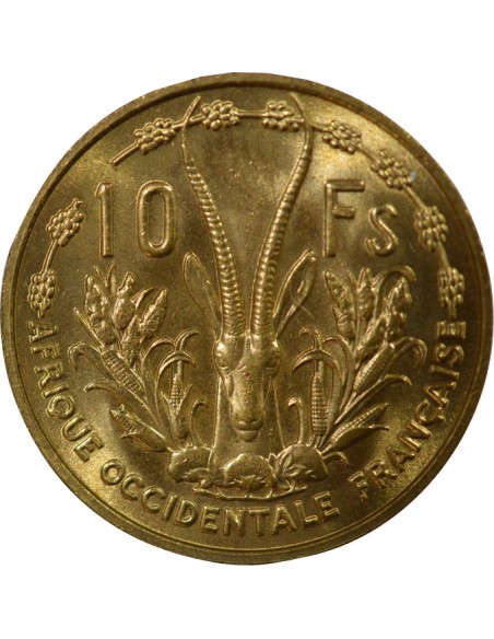 Afrique de l'Ouest 10 francs Bronze-Alu 1956 A Paris