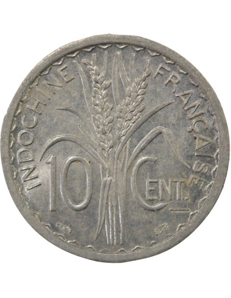 Indo-Chine Fr. 10 centimes Aluminium 1945 A Paris