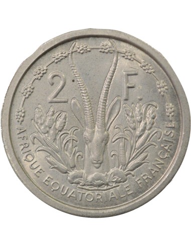 Etats de l'Afrique Equatoriale 2 francs Aluminium 1948 A Paris