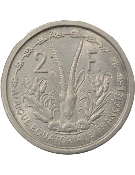 Etats de l'Afrique Equatoriale 2 francs Aluminium 1948 A Paris