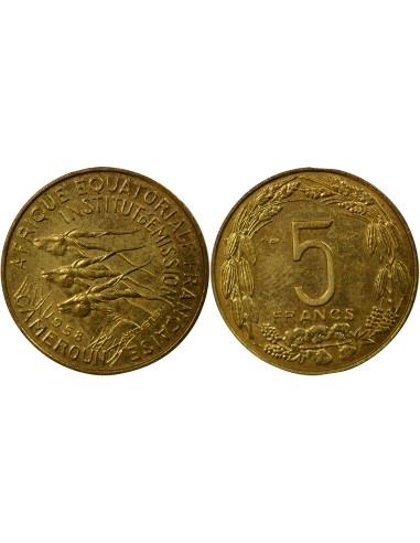 Cameroun 5 francs Bronze-Alu 1958 A Paris