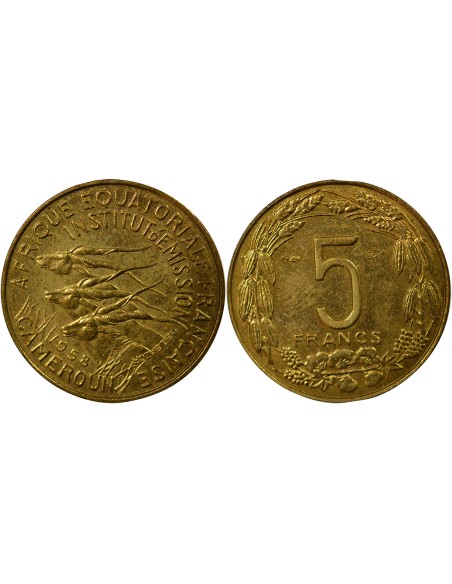 Cameroun 5 francs Bronze-Alu 1958 A Paris