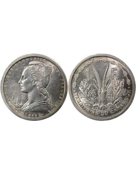 Cameroun 1 franc Aluminium 1948 A Paris