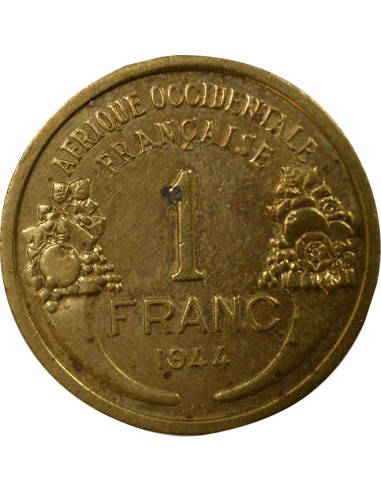 Afrique de l'Ouest 1 franc Bronze-Alu 1944 Londres
