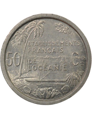 Océanie Française Liberté assise 50 centimes Aluminium 1949 A Paris