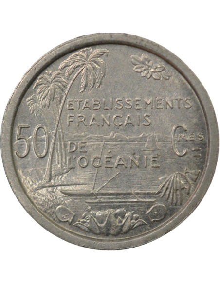 Océanie Française Liberté assise 50 centimes Aluminium 1949 A Paris