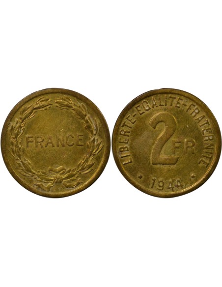 France Libre 2 francs Bronze-Alu 1944 Philadelphie