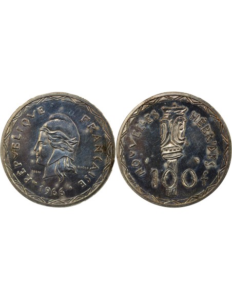 Gabon 100 francs Argent 1966 A Paris