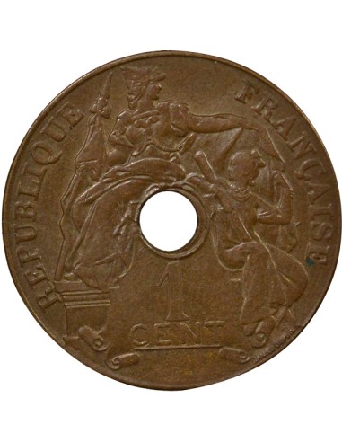 Indo-Chine Fr. 1 centième Bronze 1920 S San Francisco