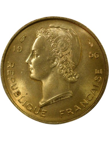 Afrique de l'Ouest 5 francs Bronze-Alu 1956 A Paris