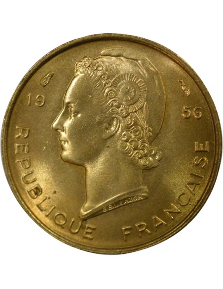 Afrique de l'Ouest 5 francs Bronze-Alu 1956 A Paris