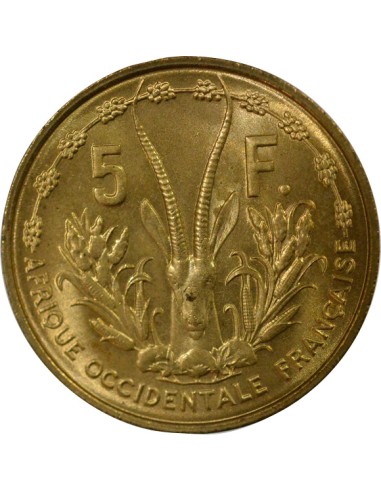 Afrique de l'Ouest 5 francs Bronze-Alu 1956 A Paris