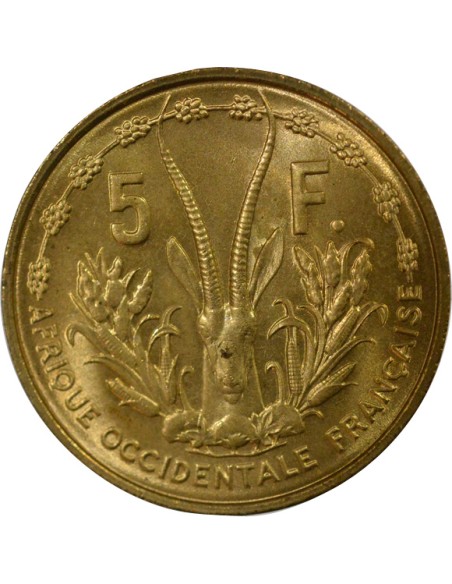 Afrique de l'Ouest 5 francs Bronze-Alu 1956 A Paris