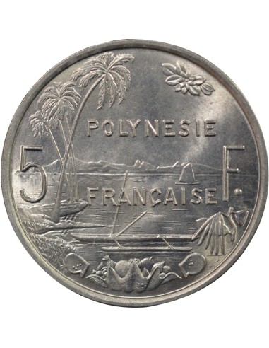 Polynésie Fr. 5 francs Aluminium 1977 A Paris