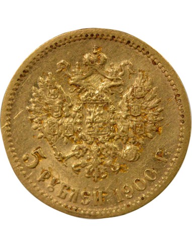 Russie Nicolas II 5 roubles Or 1900 A Paris
